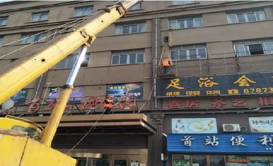 灌南安装较高的门店招牌有什么好的方法？